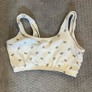 ARQ Floral Print Cream Bra